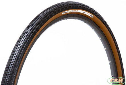 plášť PANARACER GravelKing SK 700x43C 126TPI černá/hnědá